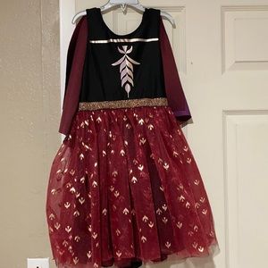 Disney frozen Elsa Anna dress and canvas bundle